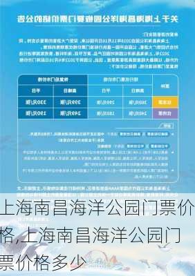 上海南昌海洋公园门票价格,上海南昌海洋公园门票价格多少