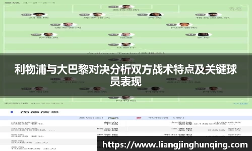利物浦与大巴黎对决分析双方战术特点及关键球员表现